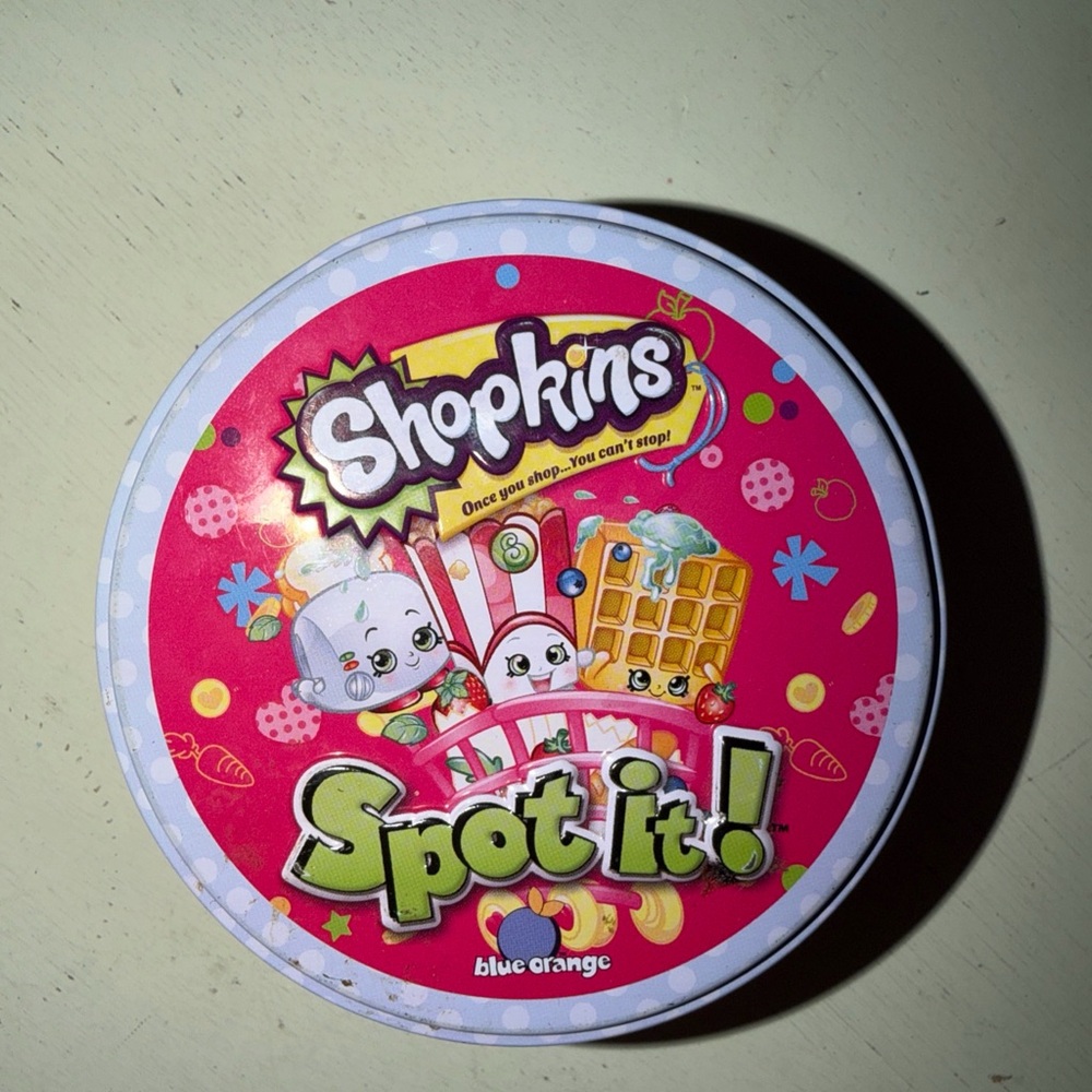 Shopkins Spot It! Complete Family Game Set 2015 RARE